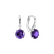 Náušnice s diamantom a ametystom Noctir2