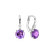 Náušnice s diamantom a ametystom Mariella3