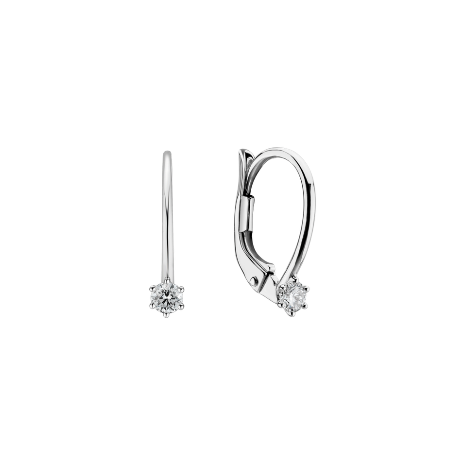 Náušnice s diamantom Everyday Glow