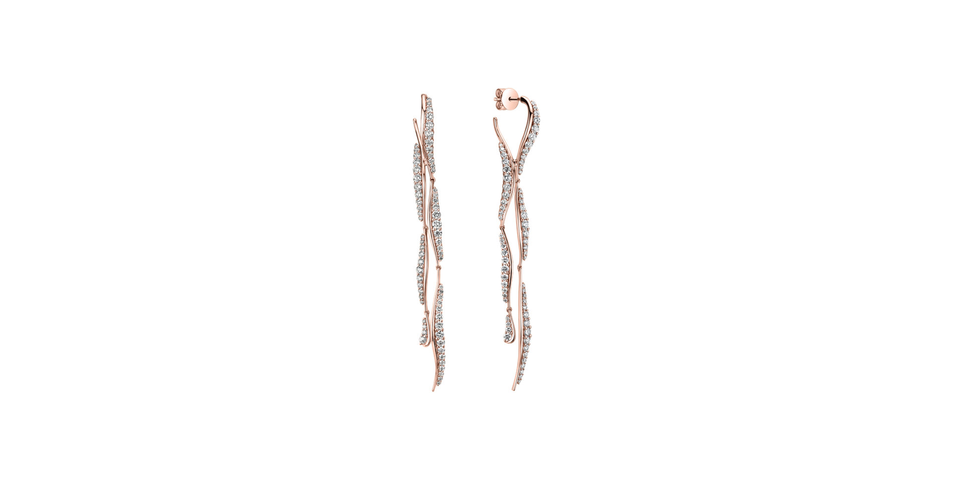 Náušnice s diamantmi Misty Falls