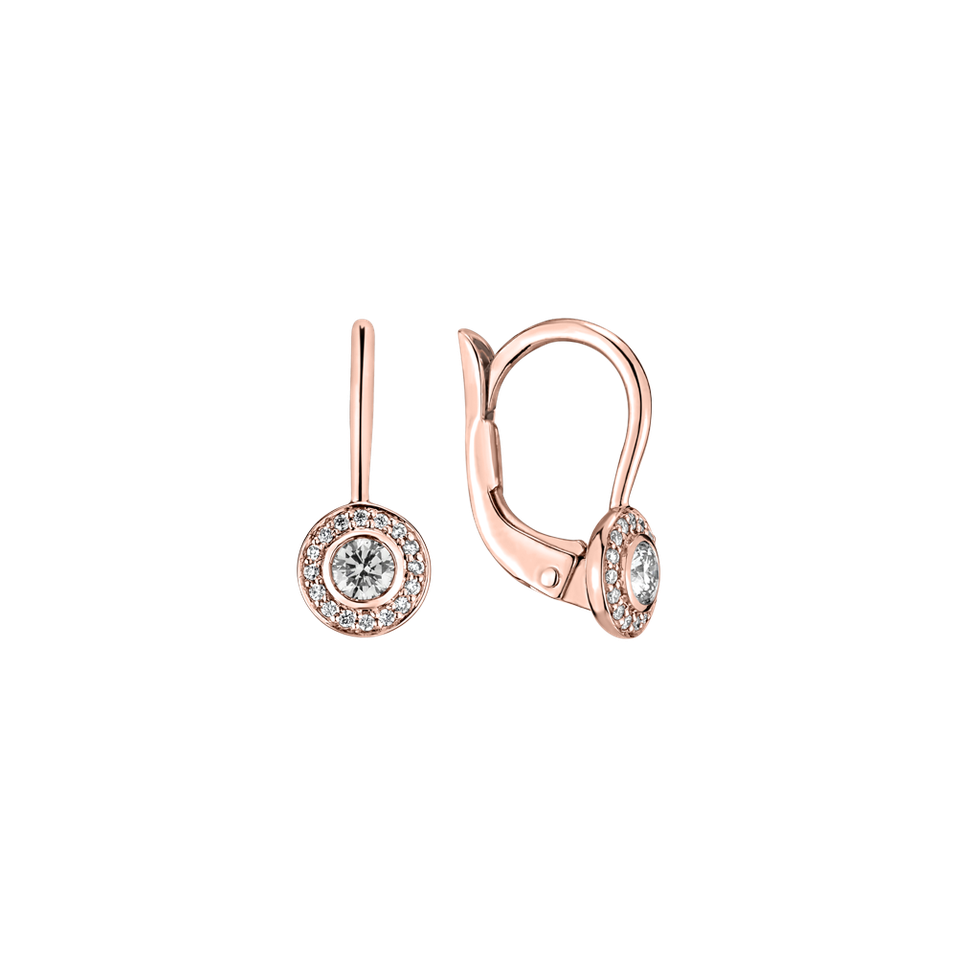 Náušnice s diamantmi Aloze