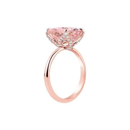Prsteň s diamantmi a turmalínom Floral Crown