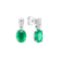 Náušnice s diamantmi a smaragdom Isoria3