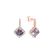 Náušnice s diamantmi a ametystom Starlight Cascade3