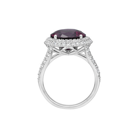 Prsteň s diamantmi a rhodolitom Born of LIght