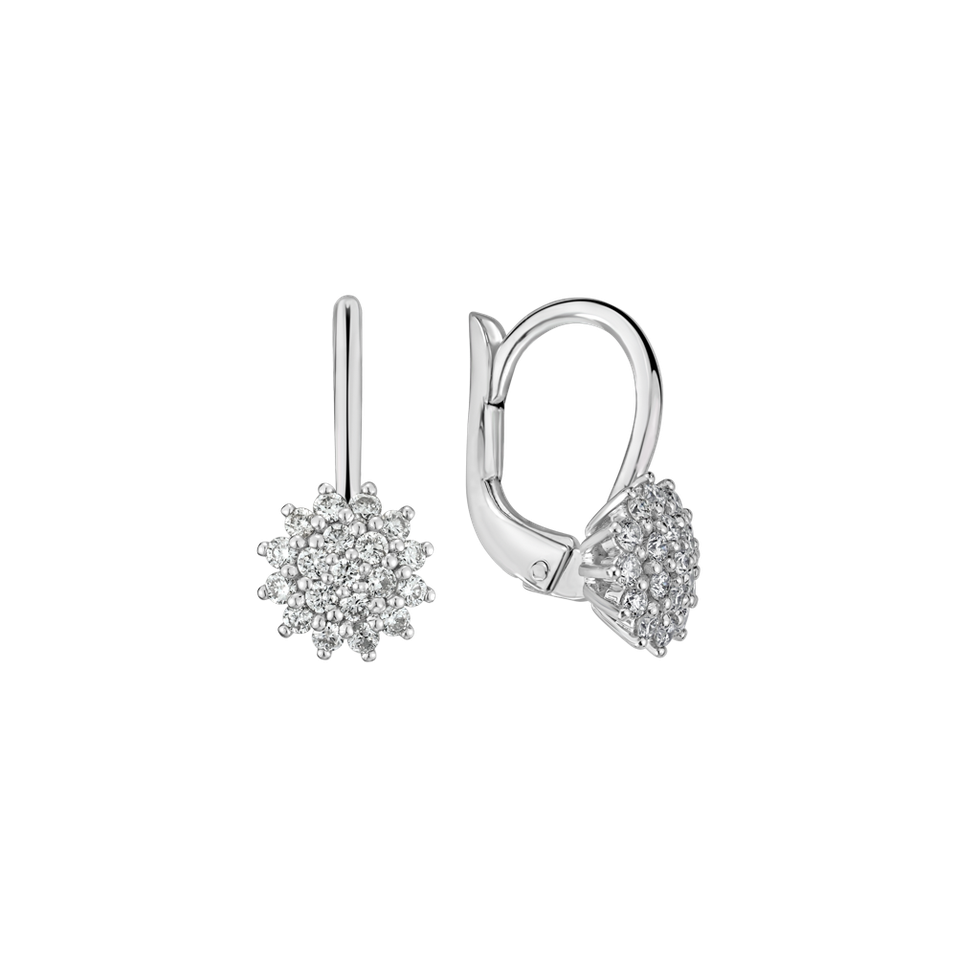 Náušnice s diamantmi Midnight Sun