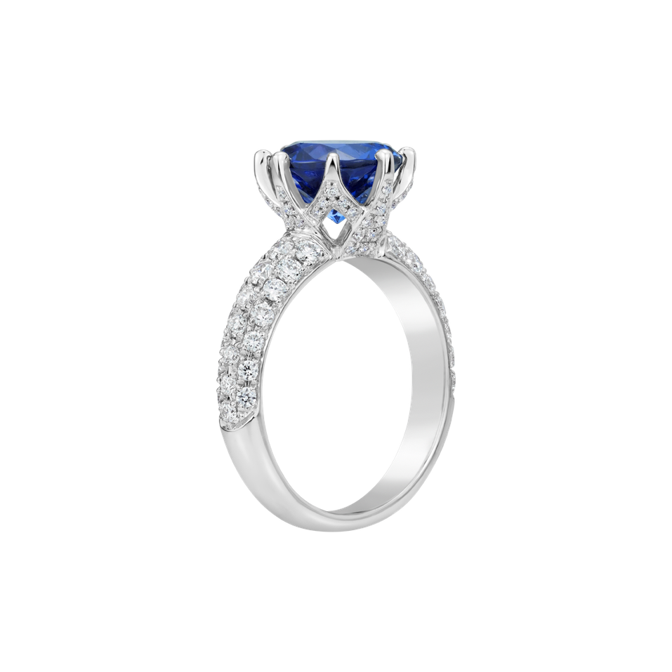 Prsteň s diamantmi a tanzanitom Adorned Soul