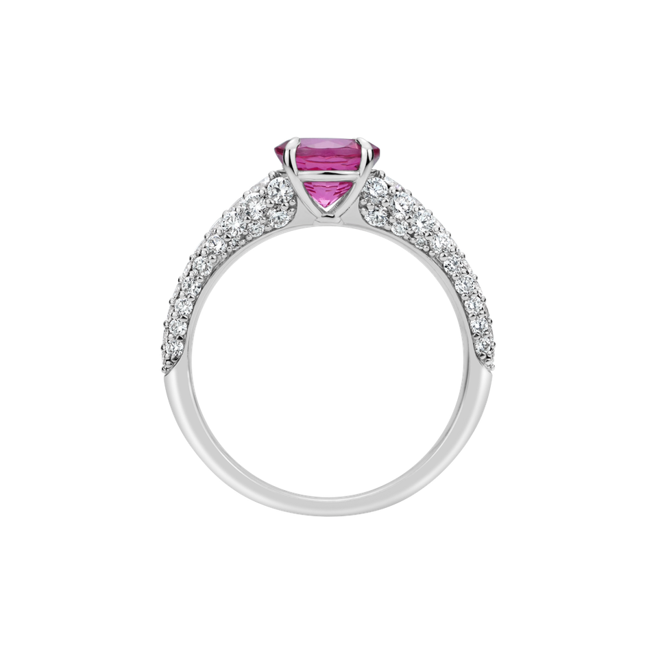 Prsteň s diamantmi a spinelom Spark the Night