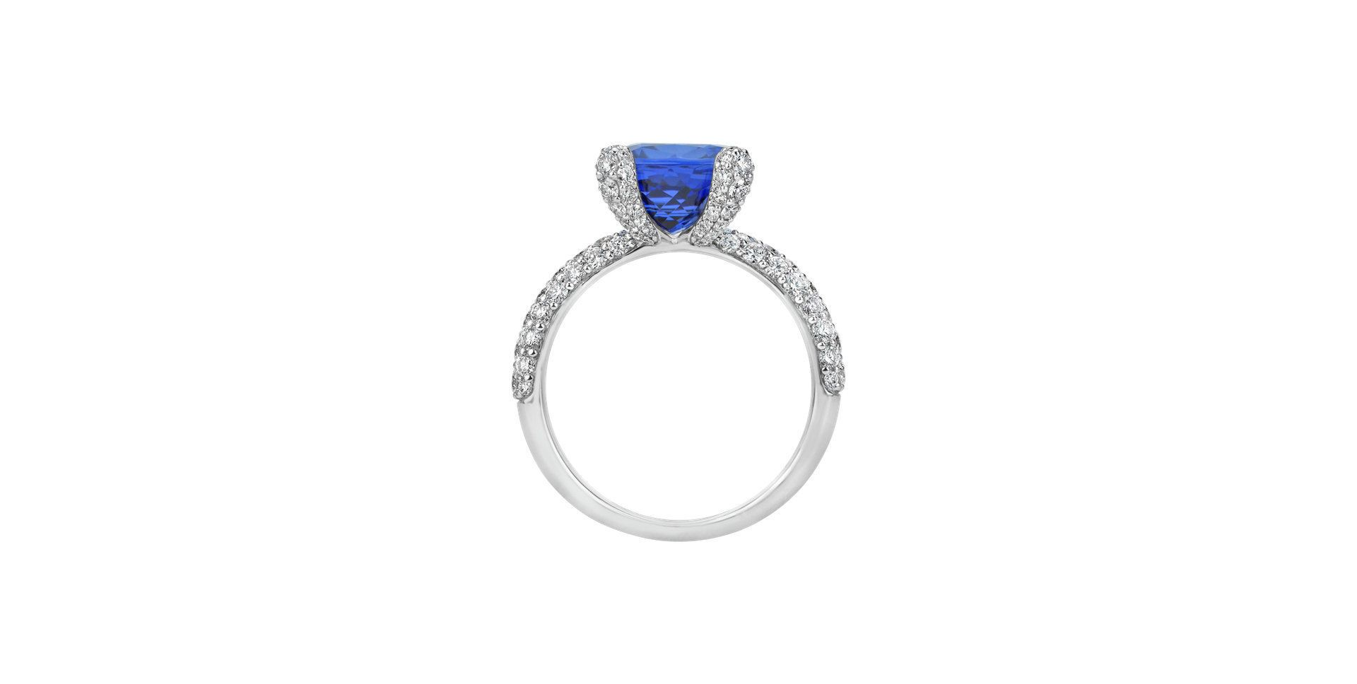 Prsteň s diamantmi a tanzanitom Ocean Muse