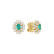 Náušnice s diamantmi a smaragdom Venancio3