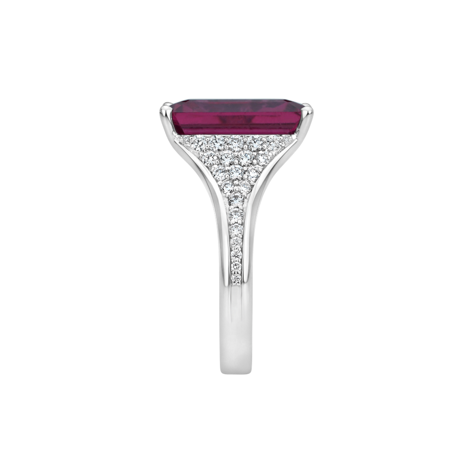 Prsteň s diamantmi a turmalínom Azarielle