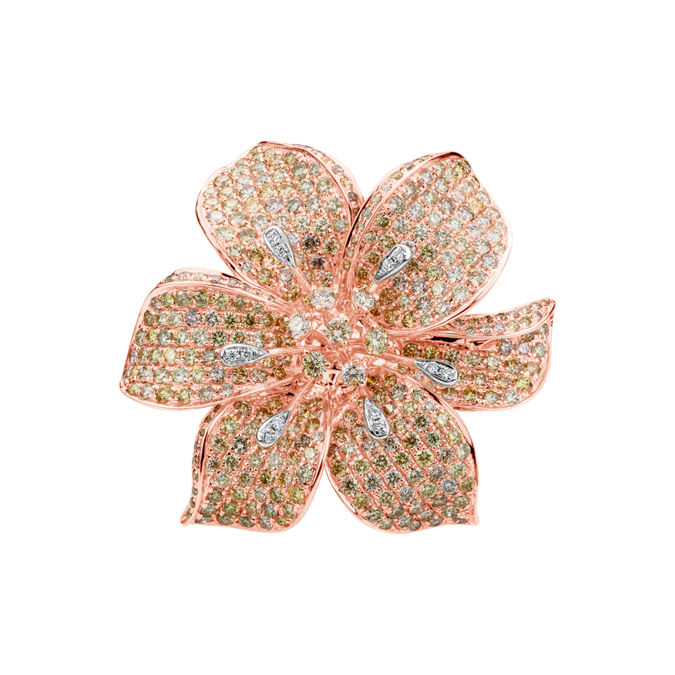 Prsteň/brošňa s diamantmi Lady of Flowers