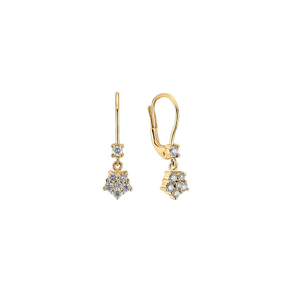 Náušnice s diamantmi Heartfelt Tenderness