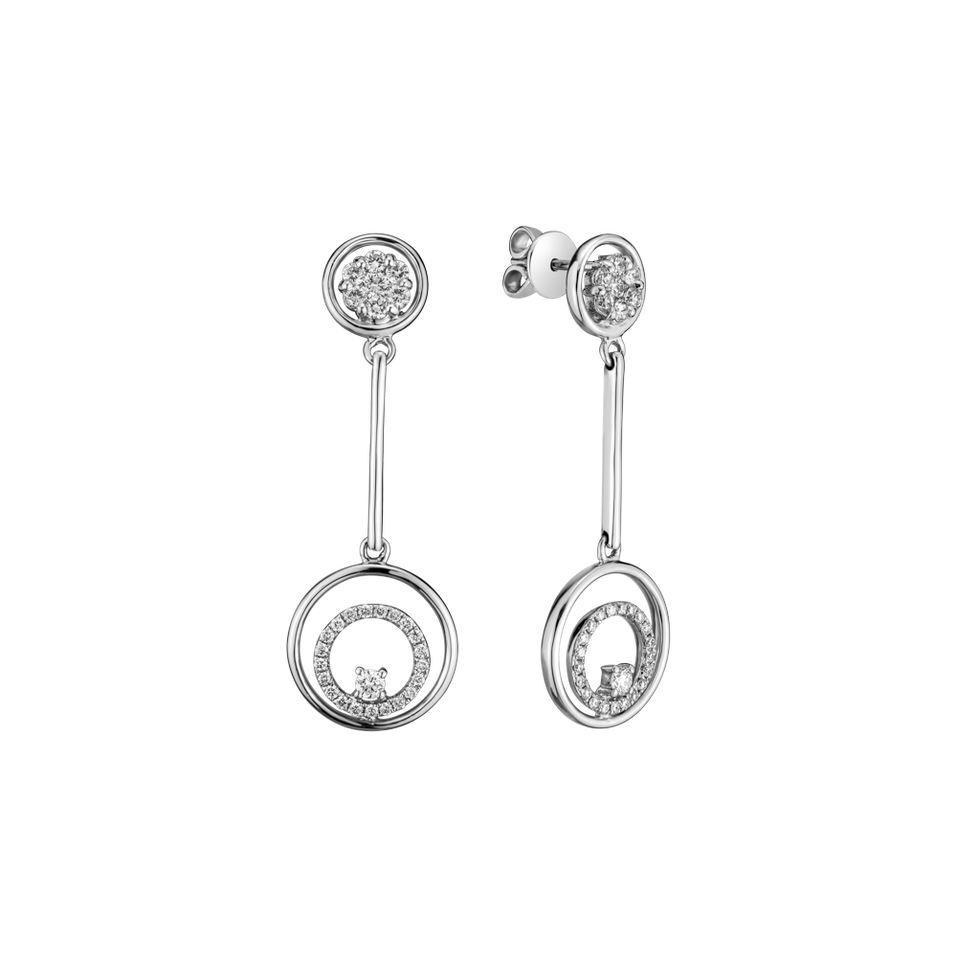 Náušnice s diamantmi Fleta