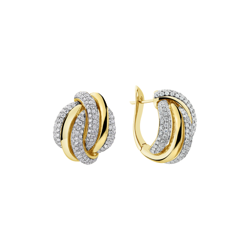 Náušnice s diamantmi Class One