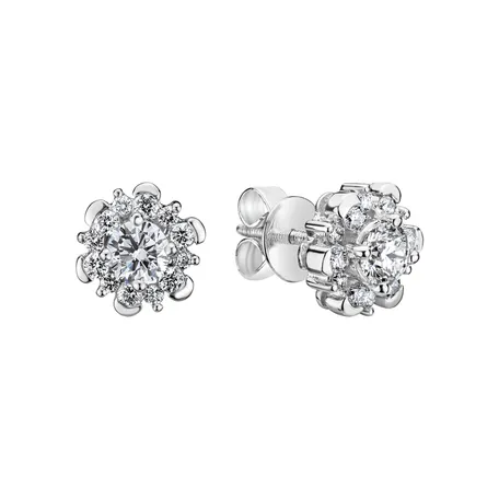 Náušnice s diamantmi Crystal Breeze