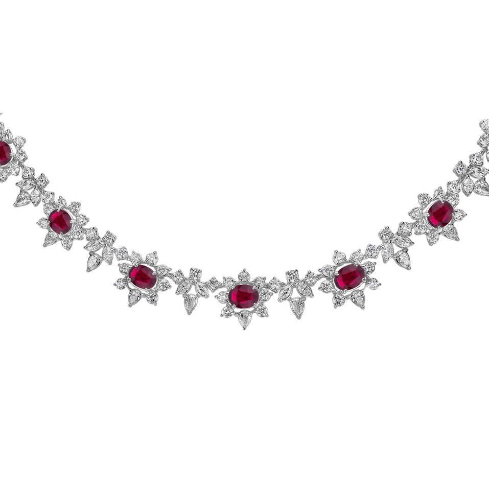 Náhrdelník s diamantmi a rubínmi Ruby Countess