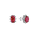 Náušnice s rubínom a diamantmi Red Stars3