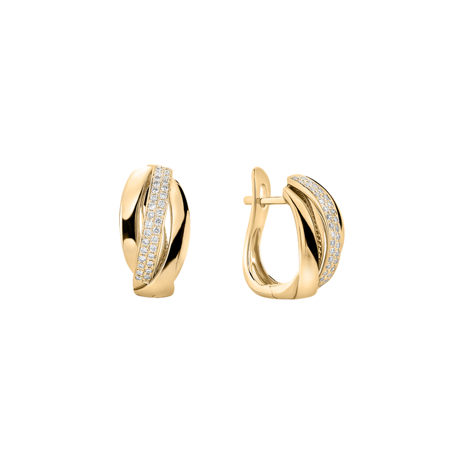 Náušnice s diamantmi Charming Ray