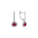 Náušnice s rubínom a diamantmi Red Hope3