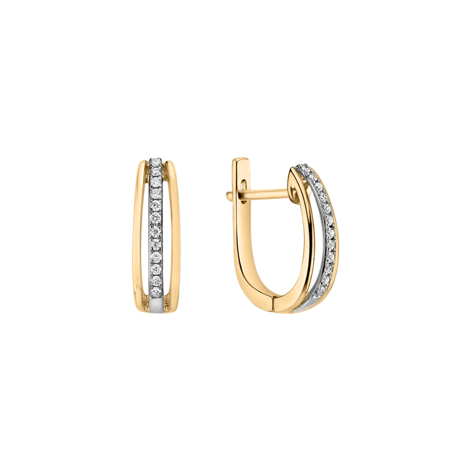 Náušnice s diamantmi Night Sky