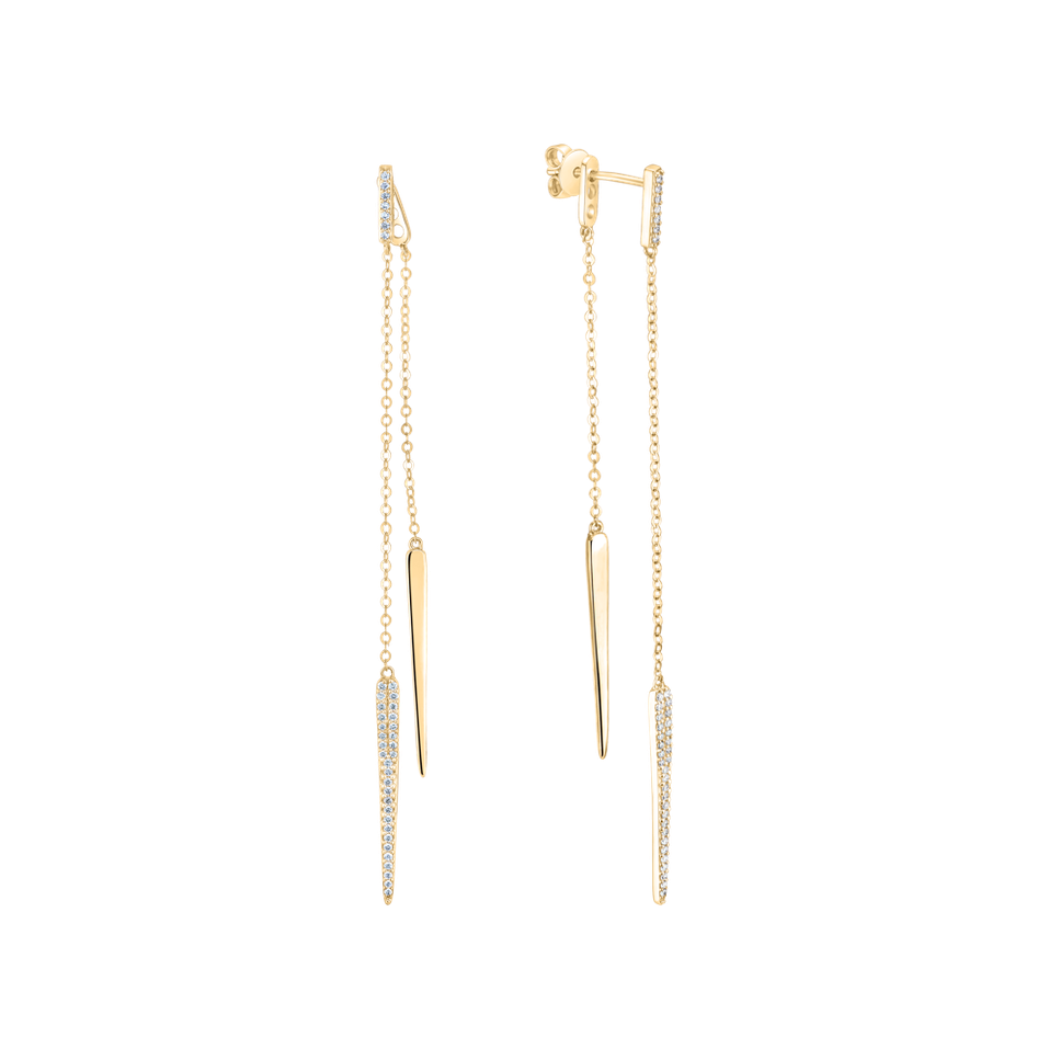 Náušnice s diamantmi Calyx