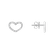 Náušnice s diamantmi Shiny Hearts3