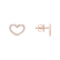Náušnice s diamantmi Shiny Hearts3