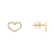 Náušnice s diamantmi Shiny Hearts3