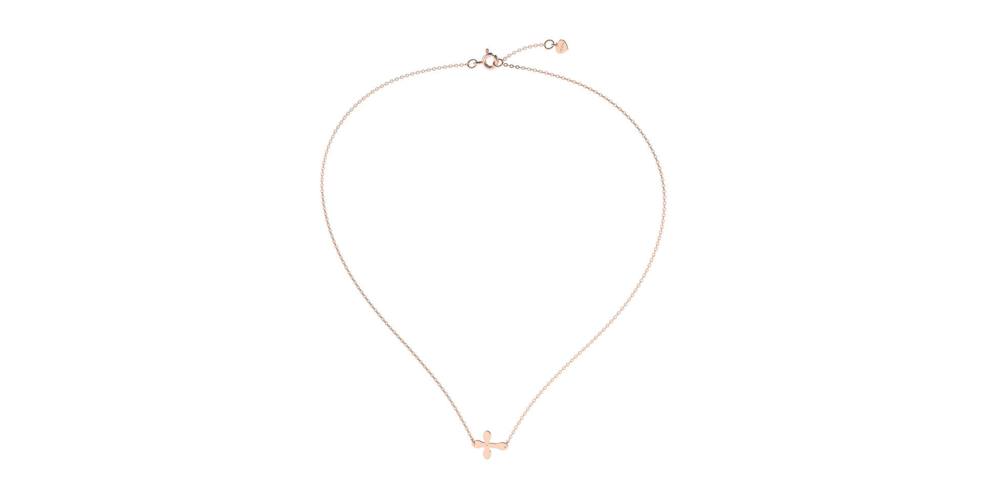 Náhrdelník s diamantom Pomp Religion