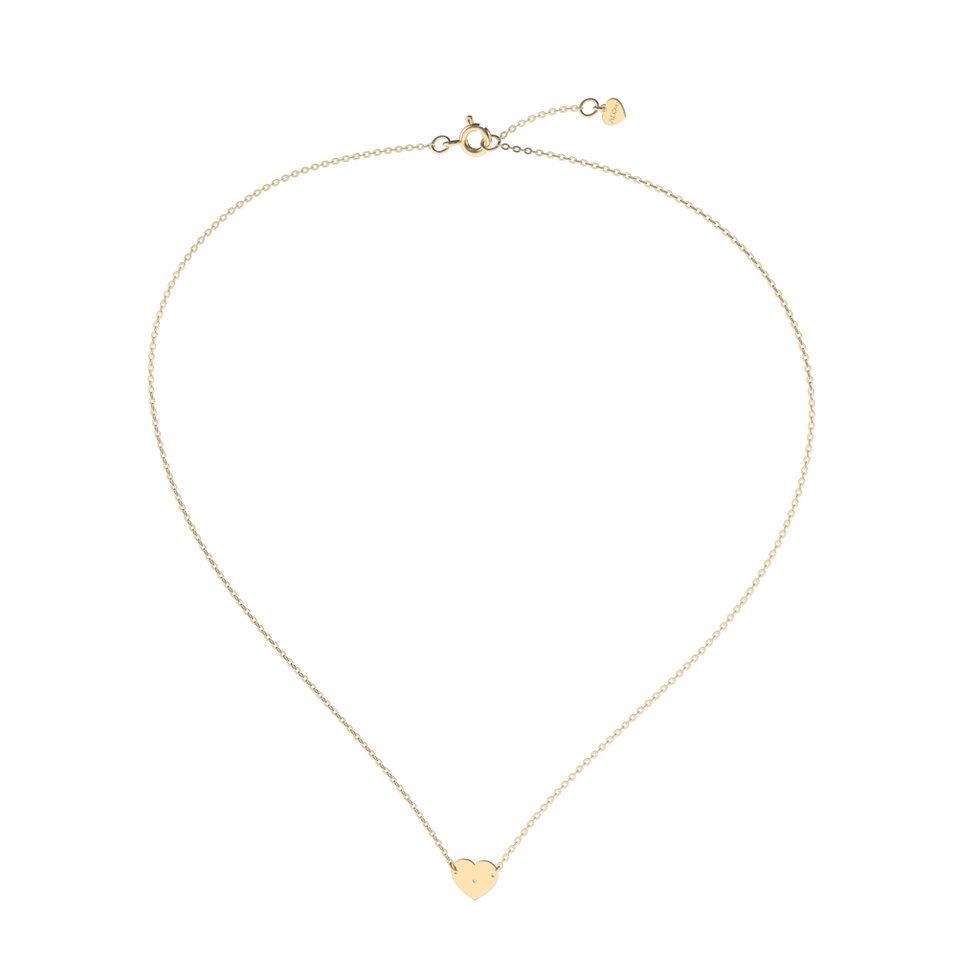 Náhrdelník s diamantom My Love