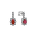 Náušnice s rubínom a diamantmi Crimson Luck3