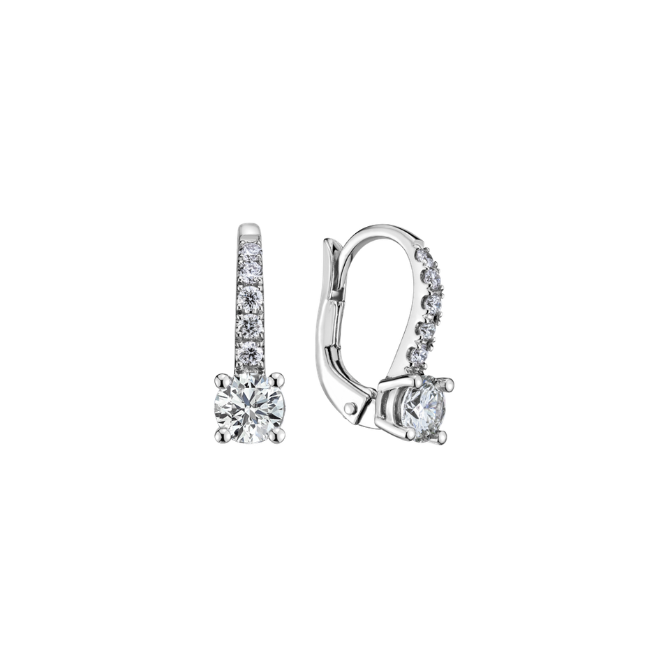 Náušnice s diamantmi Fairytale Gentility