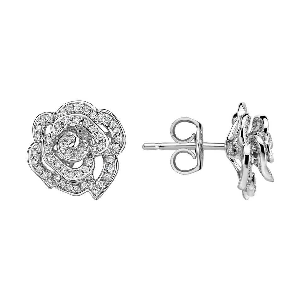 Náušnice s diamantmi Rose Spirit