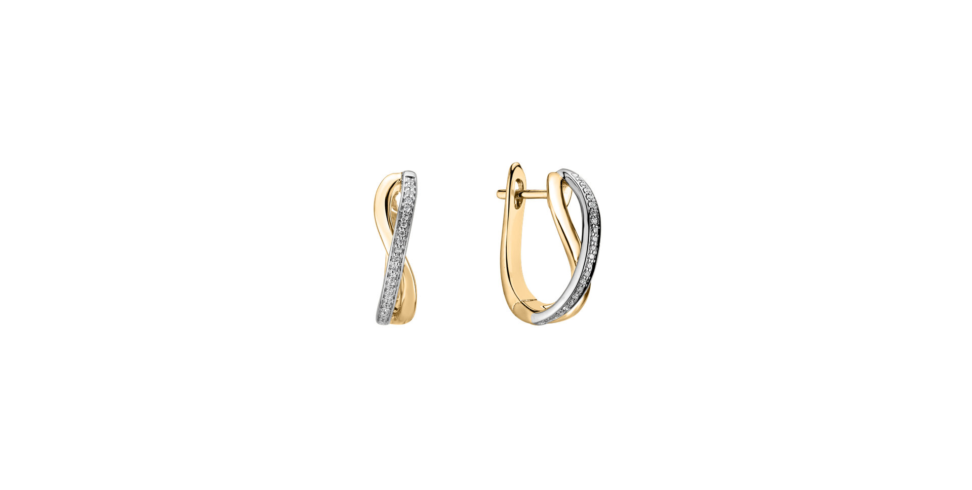 Náušnice s diamantmi Royal Node