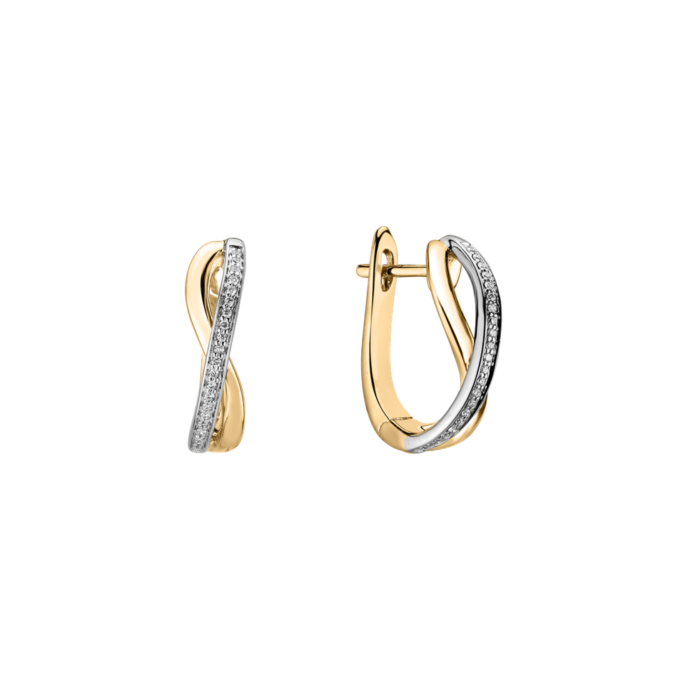 Náušnice s diamantmi Royal Node