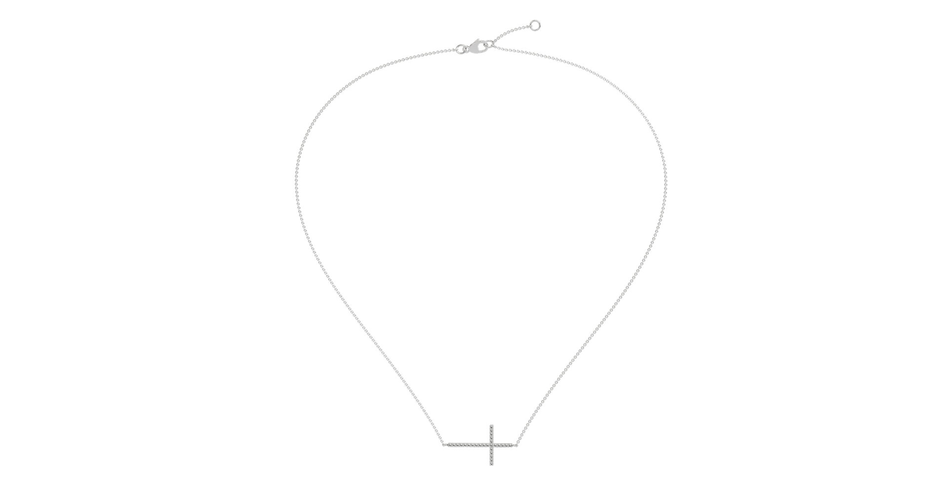 Náhrdelník s diamantmi Cross