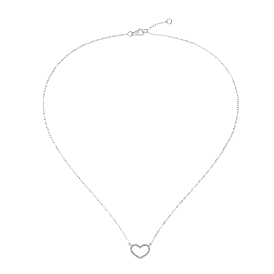 Náhrdelník s diamantmi Heart