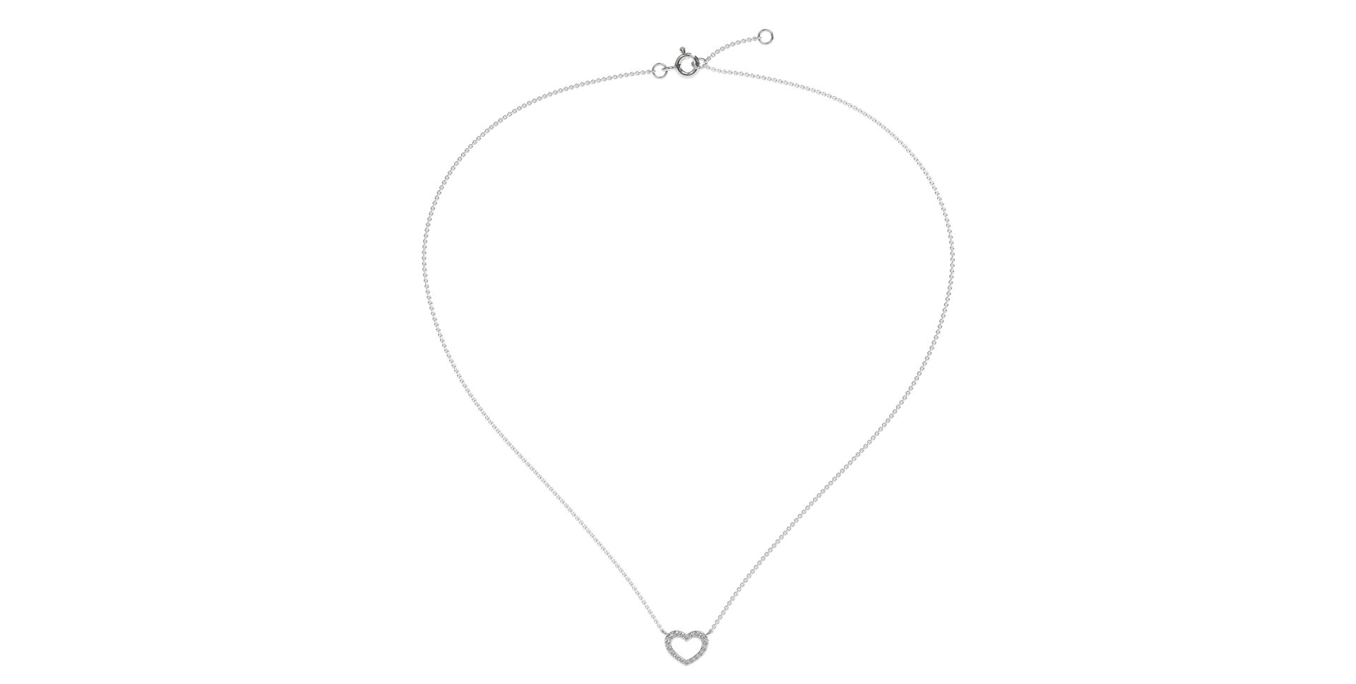 Náhrdelník s diamantmi Precious Heart