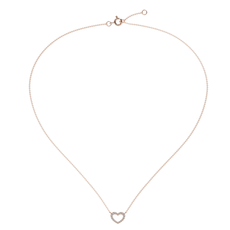 Náhrdelník s diamantmi Precious Heart