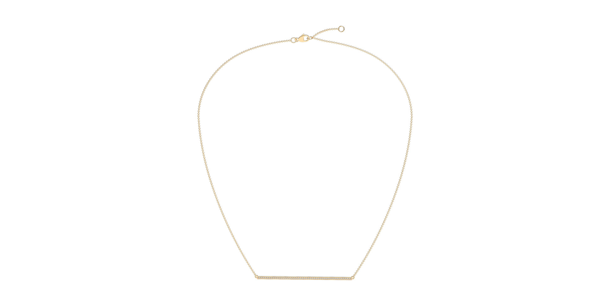 Náhrdelník s diamantmi Line