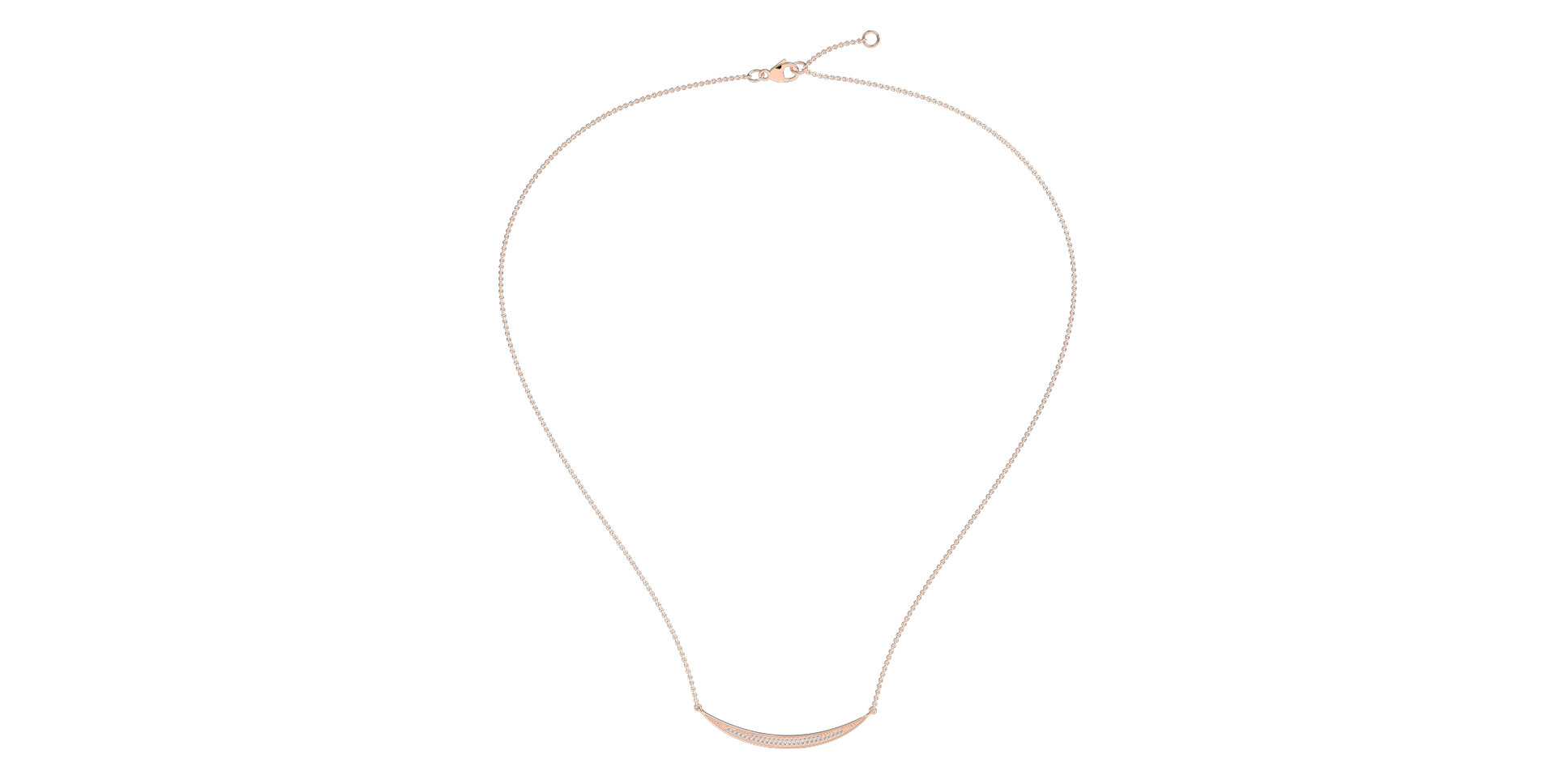 Náhrdelník s diamantmi Line