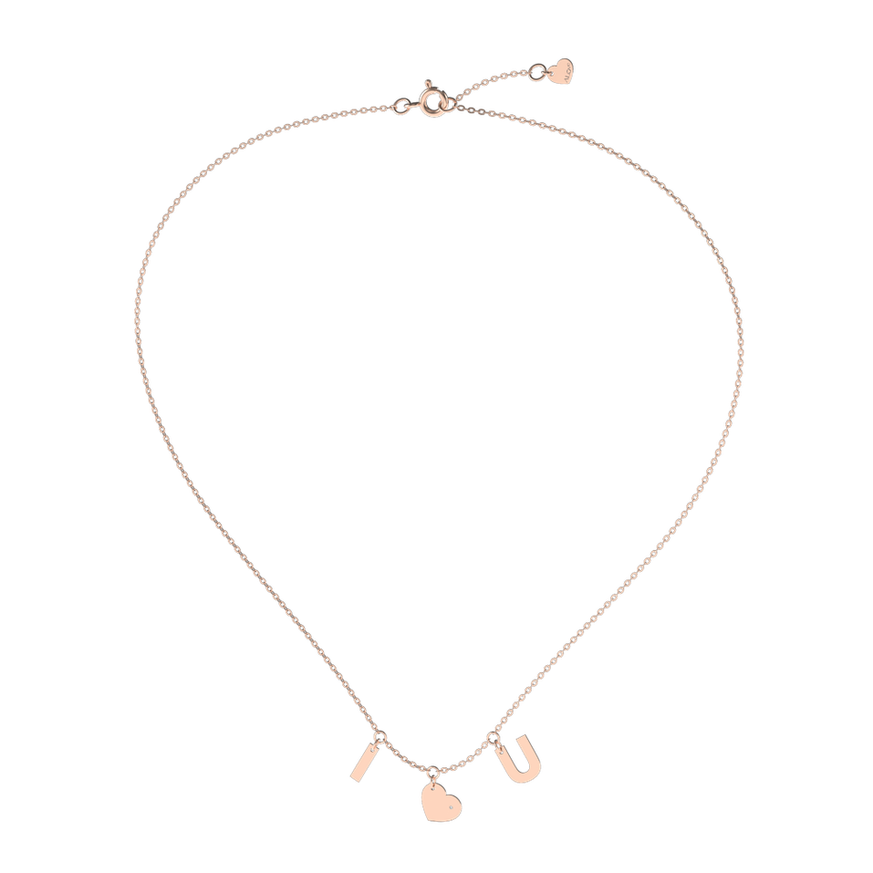 Náhrdelník s diamantom Amour