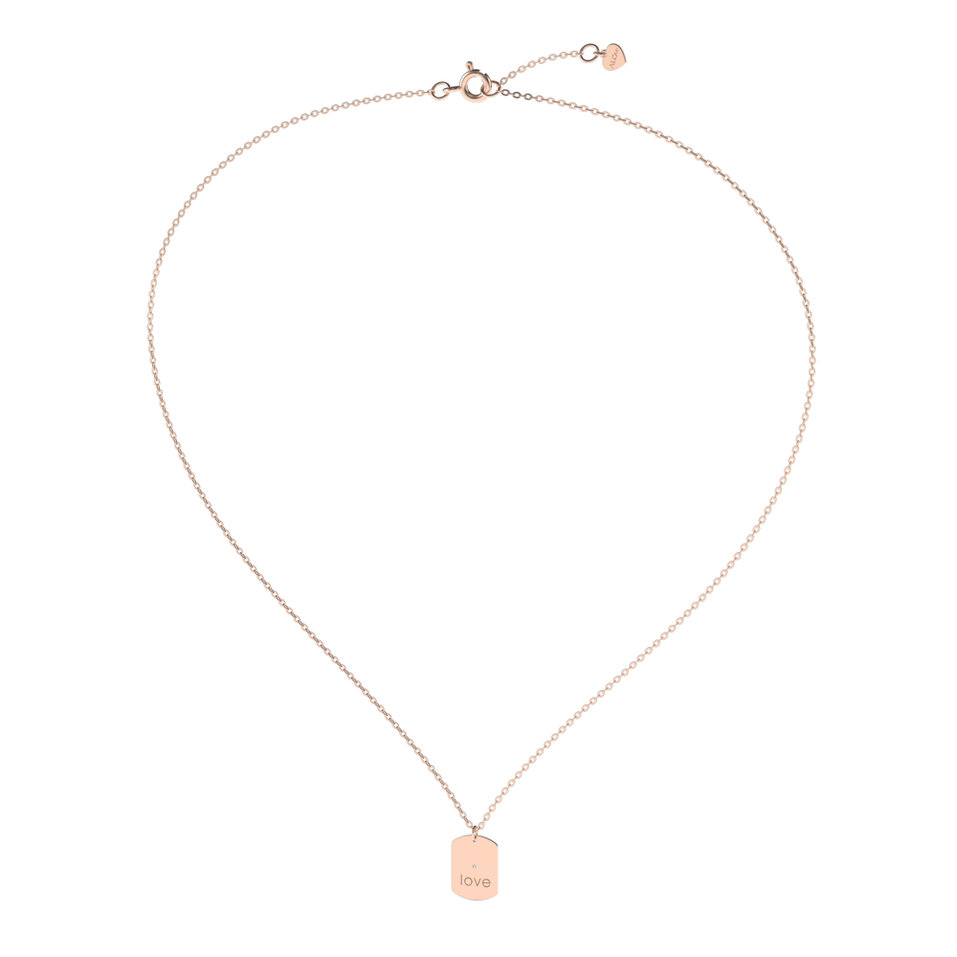 Náhrdelník s diamantom Diamond Amour