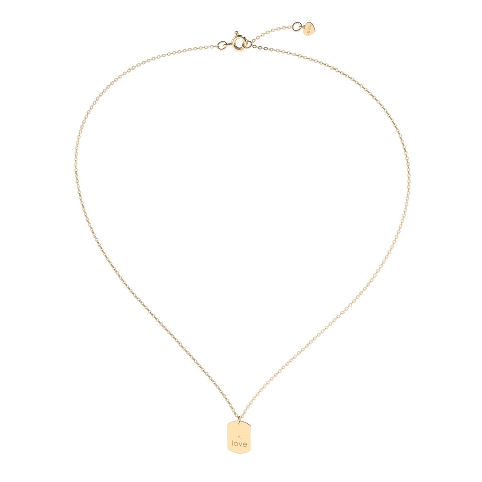 Náhrdelník s diamantom Diamond Amour