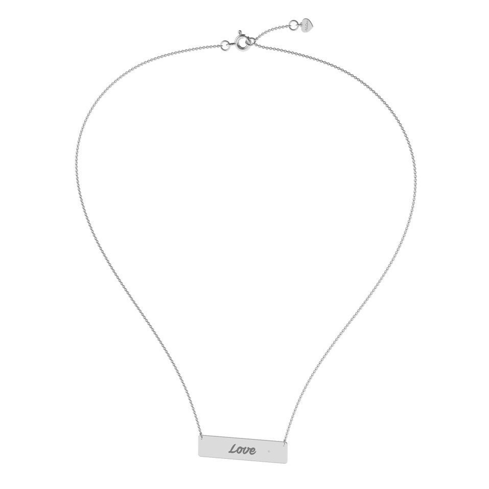 Náhrdelník s diamantom Forever Love