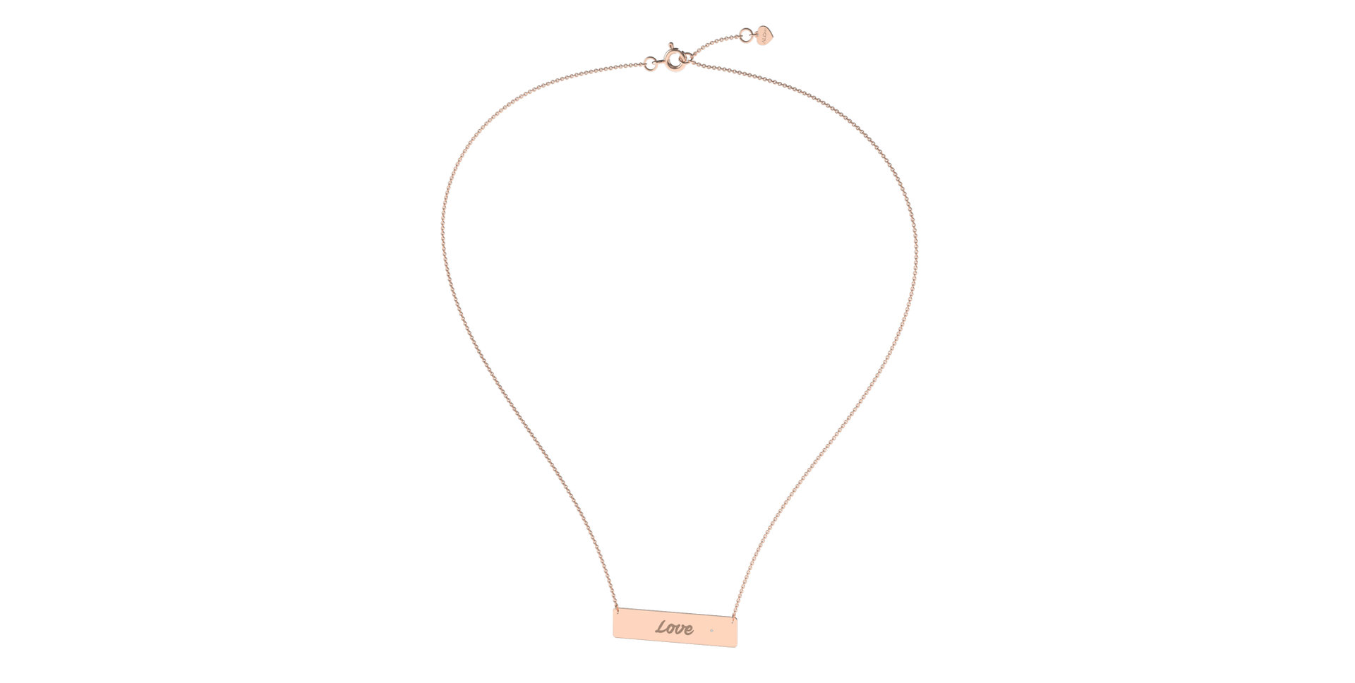 Náhrdelník s diamantom Forever Love