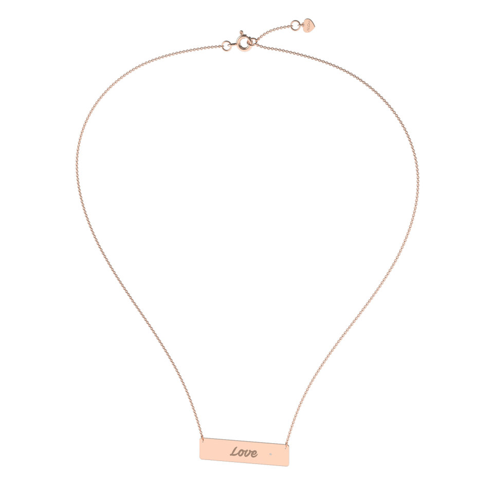 Náhrdelník s diamantom Forever Love