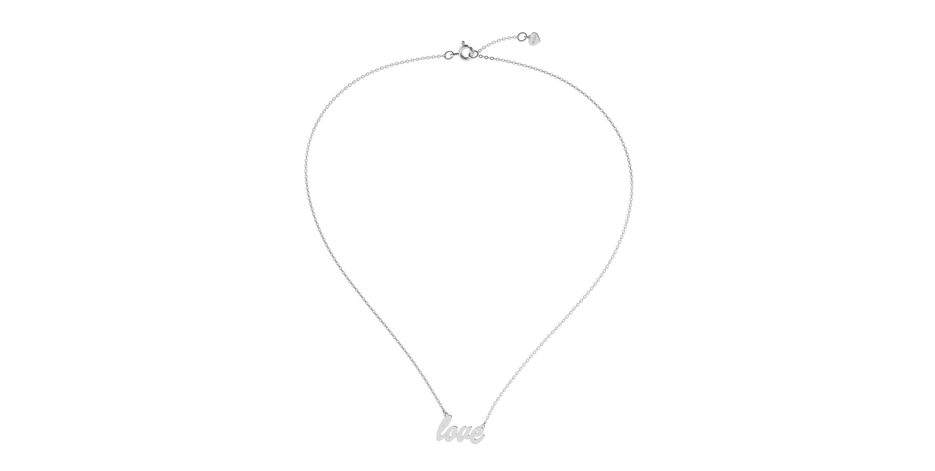 Náhrdelník s diamantom Love