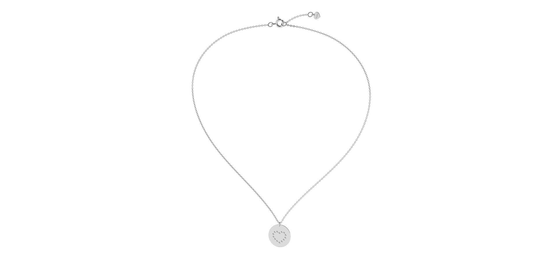 Náhrdelník s diamantmi Diamonds Heart